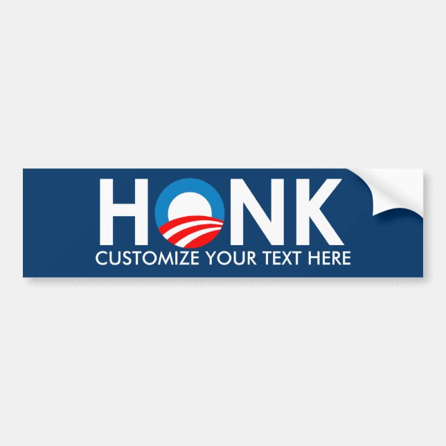 KUNDENSPEZIFISCHER ANTI-OBAMA AUTOAUFKLEBER (Vorne)