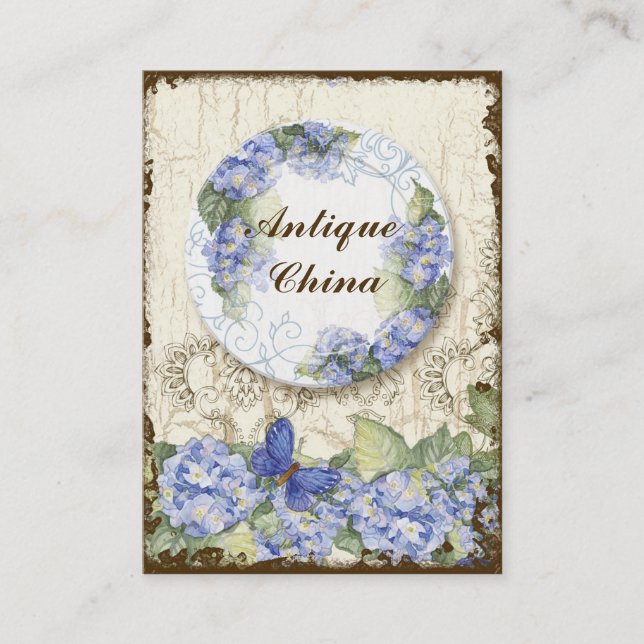 Kundenspezifischer antiker Chinashoppe-elegante Visitenkarte (Vorderseite)