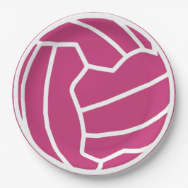 Kundenspezifischer Ball-Entwurfnetball-Themed Pappteller