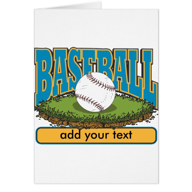 Kundenspezifischer Baseball addieren Text (Vorne)