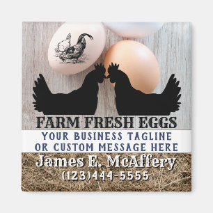 Kundenspezifischer Bauernhof-frisches Huhn Eggs Magnet