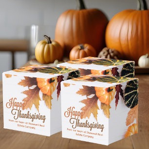 Kundenspezifischer Business Erntedank Schönes Fall Geschenkschachtel