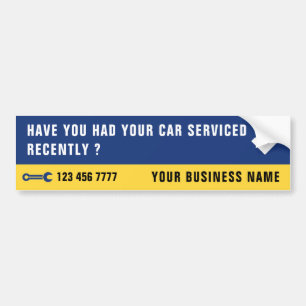 Kundenspezifischer Business Service Autoaufkleber