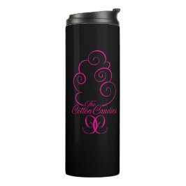 Kundenspezifischer "Charme" schwärzt mit Pink Thermosbecher