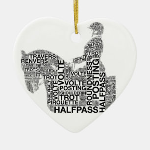 Kundenspezifischer Dressage bezeichnet als Keramik Ornament