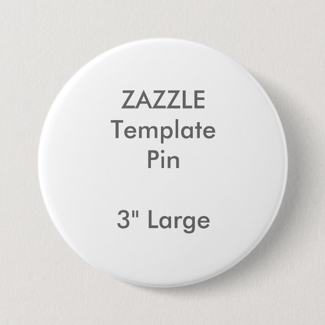 Kundenspezifischer Druck 3" große runde Button (Vorderseite)