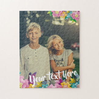 Kundenspezifischer Foto-Text-lebhafte Blumen und