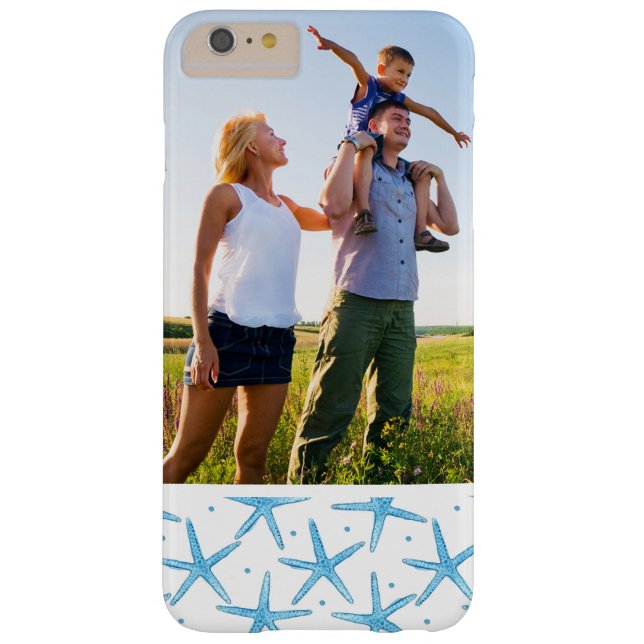 Kundenspezifischer Fotowatercolor-blaue Case-Mate iPhone Hülle (Rückseite)