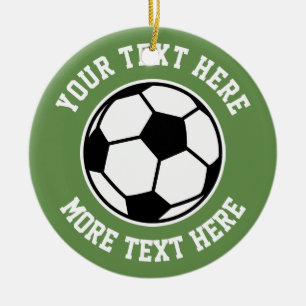 Kundenspezifischer Fußball trägt Keramik Ornament