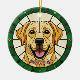 kundenspezifischer gestanzter Glaseffekt DOG's Nam Keramik Ornament