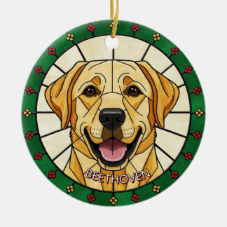 kundenspezifischer gestanzter Glaseffekt DOG's Nam Keramik Ornament