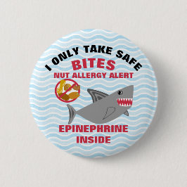 Kundenspezifischer Haifisch-Nuss-Allergie-Alarm Button