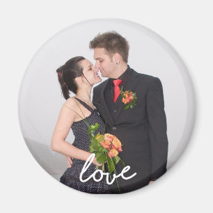 Kundenspezifischer Hochzeits-Foto-Liebe-Magnet Magnet