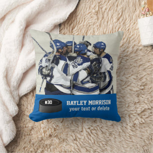 Kundenspezifischer Hockey-Foto-Spieler-Name, Team Kissen