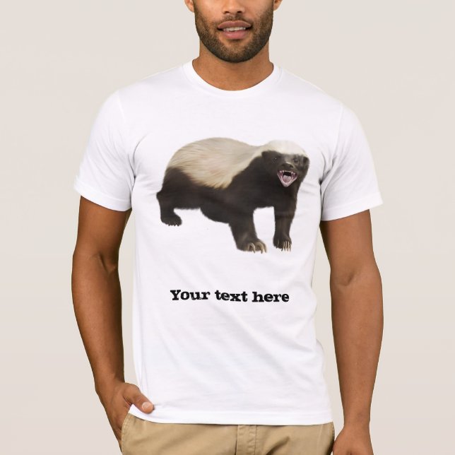 Kundenspezifischer Honig-Dachs-T - Shirt (Vorderseite)