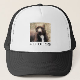 Kundenspezifischer HundeFoto Pitbull Truckerkappe