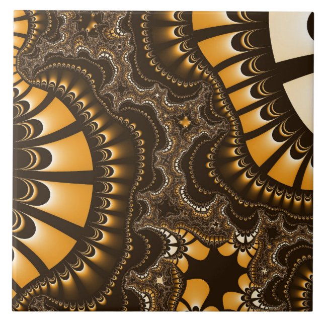 Kundenspezifischer Kaffee Brown mischen große Fliese (Vorderseite)