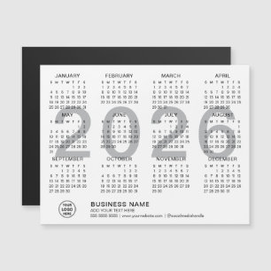 Kundenspezifischer Kalender 2026 Magnetkarte