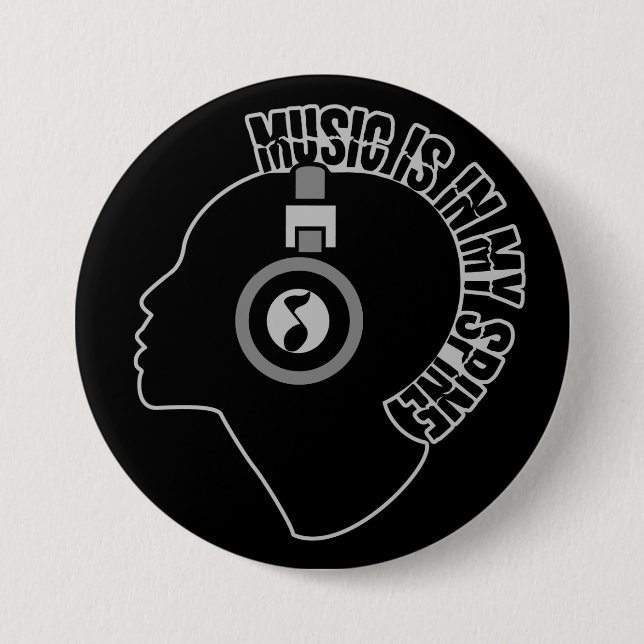 Kundenspezifischer Knopf der Musik Farb Button (Vorderseite)