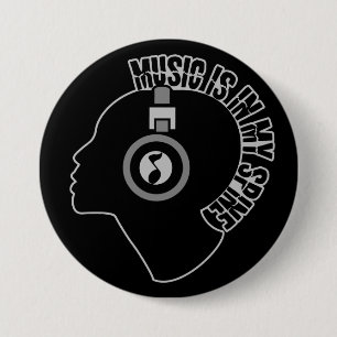 Kundenspezifischer Knopf der Musik Farb Button
