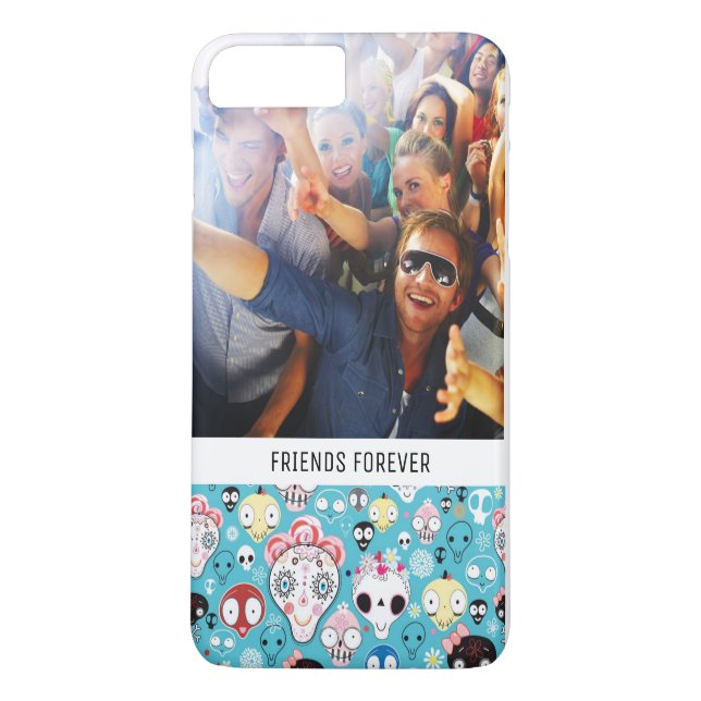 Kundenspezifischer lachender Schädel der Foto-u. Case-Mate iPhone Hülle (Rückseite)