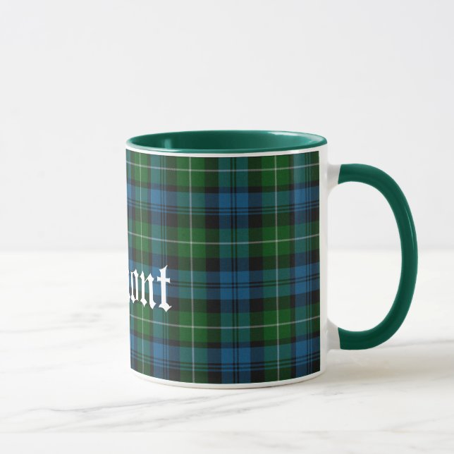 Kundenspezifischer Lamont schottischer ClanTartan Tasse (Rechts)