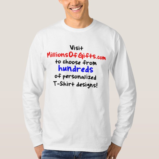 Kundenspezifischer langer Hülsen-T - Shirt (Vorderseite)