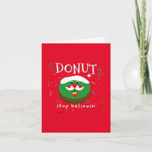 Kundenspezifischer lustiger Donut-Weihnachtsmann W Feiertagskarte