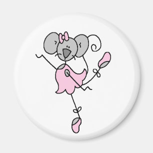 Kundenspezifischer Mäuseballerina-Magnet Magnet