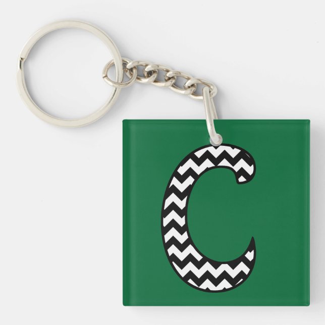 Kundenspezifischer Monogramm-Schlüsselanhänger: C: Schlüsselanhänger (Vorderseite)