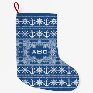 Kundenspezifischer Monogramm- u. Kleiner Weihnachtsstrumpf