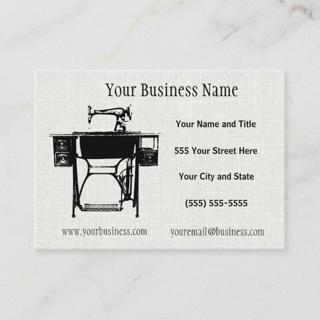 Kundenspezifischer Näherin-Schneider oder Vintage Visitenkarte (Vorderseite)