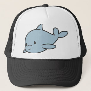 Kundenspezifischer niedlicher Baby-Delphin-Cartoon Truckerkappe