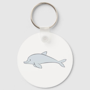 Kundenspezifischer niedlicher Flipper-Delphin Schlüsselanhänger