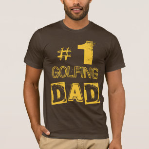 Kundenspezifischer Nr. eine GOLFSPIELER Vater- T T-Shirt