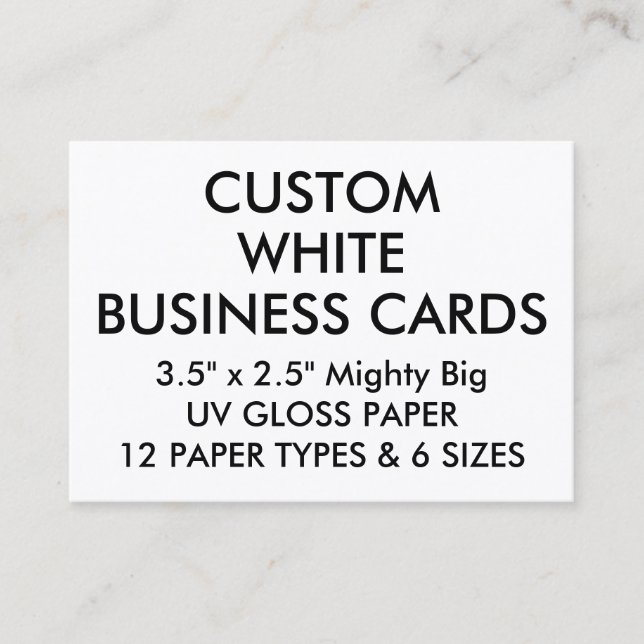 Kundenspezifischer personalisierter GLANZ 3,5"" Visitenkarte (Vorderseite)