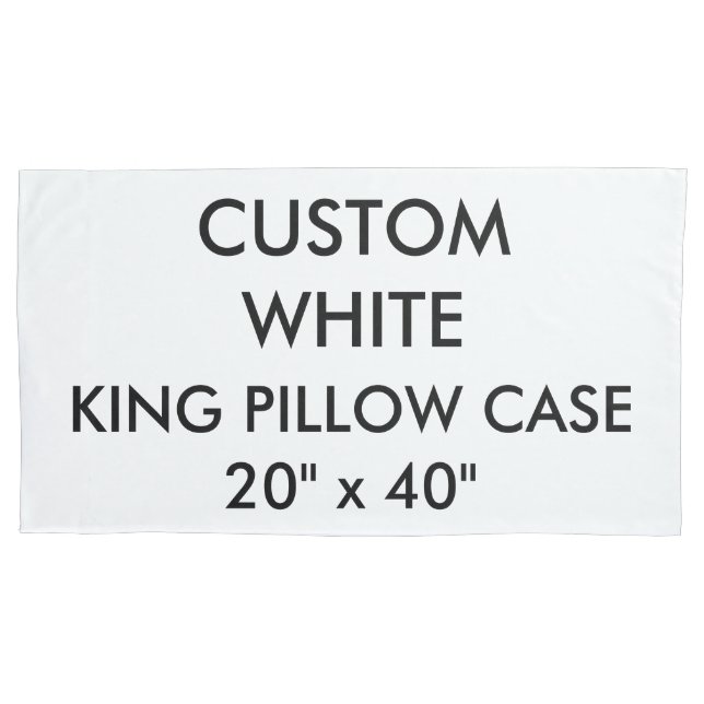 Kundenspezifischer personalisierter König Size Kissenbezug (Vorderseite)
