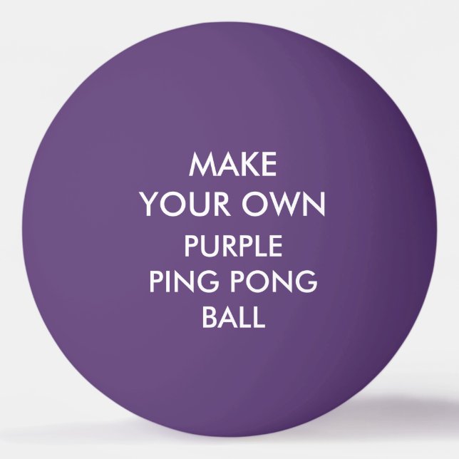 Kundenspezifischer personalisierter LILA Ping Pong Tischtennisball (Vorderseite)