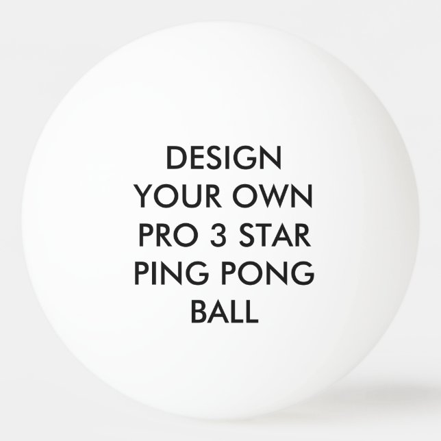 Kundenspezifischer personalisierter SternPing Pong Tischtennisball (Vorderseite)
