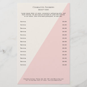 Kundenspezifischer Preishear Salon Flyer