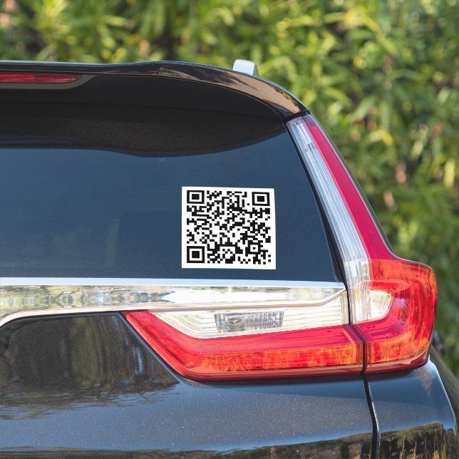 Kundenspezifischer QR-Code Aufkleber (Auto Seite)