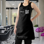 Kundenspezifischer QR-Code für Business-Logos und  Schürze<br><div class="desc">Mit dieser modernen Schürze,  mit dem Logo,  QR Code & text,  fördern Sie Ihr Geschäft. Fügen Sie einfach Ihre Daten hinzu,  indem Sie auf "Personalisieren" klicken.</div>