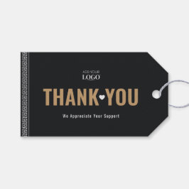 Kundenspezifischer QR-Code für Logos Danke an den Geschenkanhänger