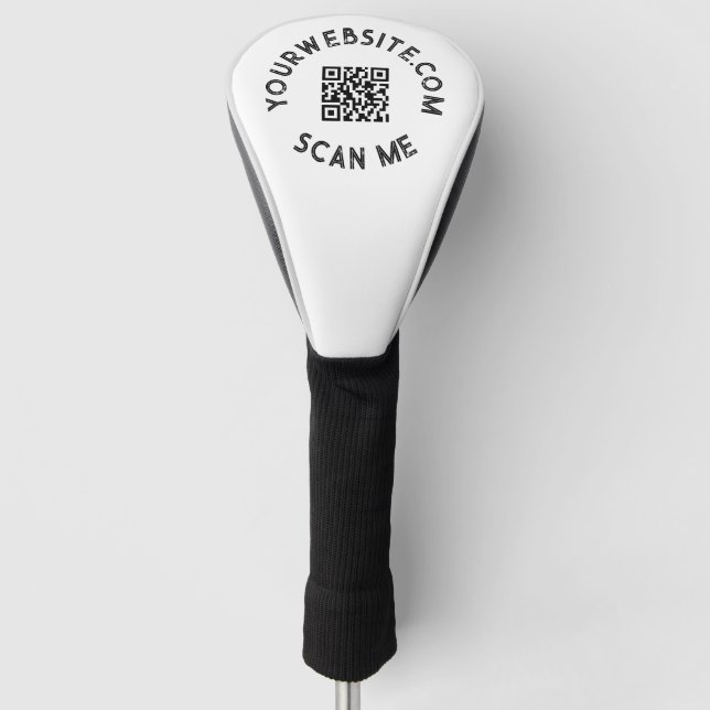 Kundenspezifischer QR-Code Golf Headcover (Vorderseite)