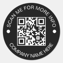 Kundenspezifischer QR-Code Rund schwarzes, wassers