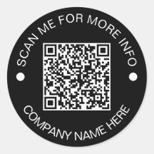 Kundenspezifischer QR-Code Rund schwarzes, wassers