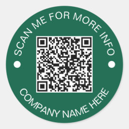 Kundenspezifischer QR-Code Rund umweltfreundliches Runder Aufkleber