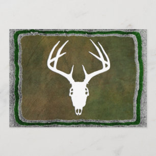 Kundenspezifischer Rotwild-Jagd-Schädel Einladung