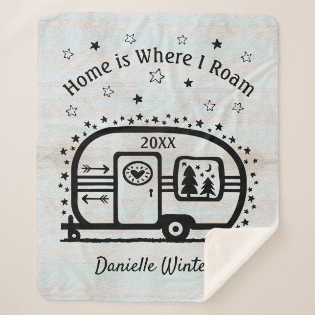 Kundenspezifischer rustikaler sherpadecke (Vorderseite)