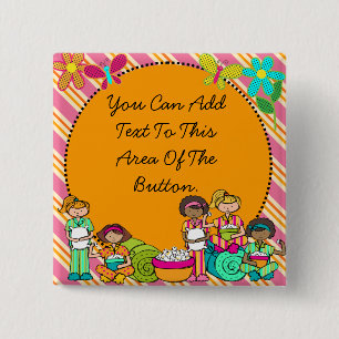 Kundenspezifischer Schlummer-Party-Knopf Button